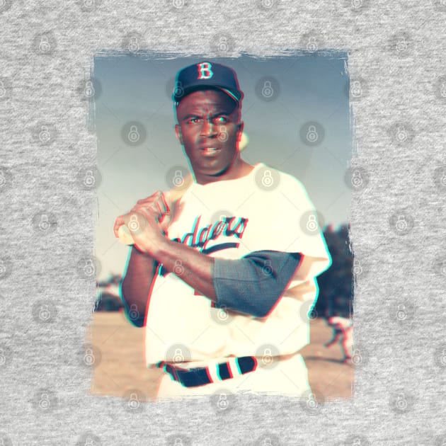 Jackie Robinson 3D effect by Buff Geeks Art